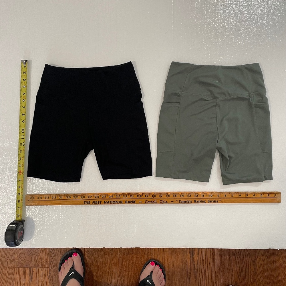 Danskin Bike Shorts, size M, set of 2